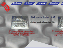 Tablet Screenshot of dallasetch.com